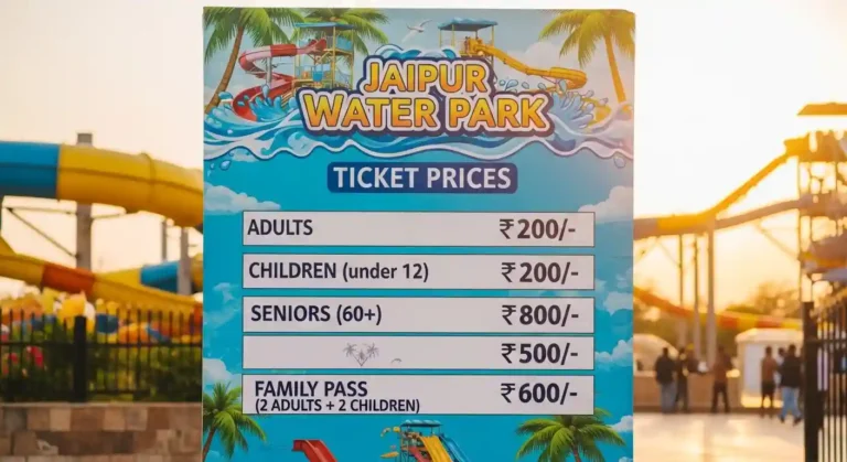 jaipur water park ticket price​