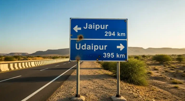 jaipur to udaipur distance