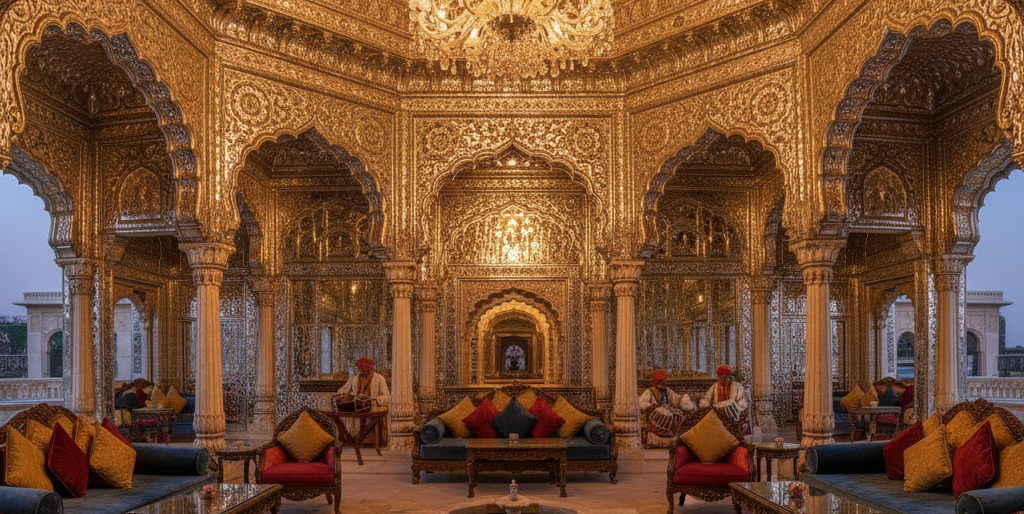 sheesh mahal itc rajputana jaipur